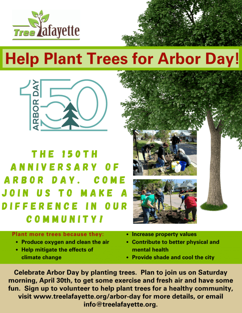 Help Plant Trees for Arbor Day