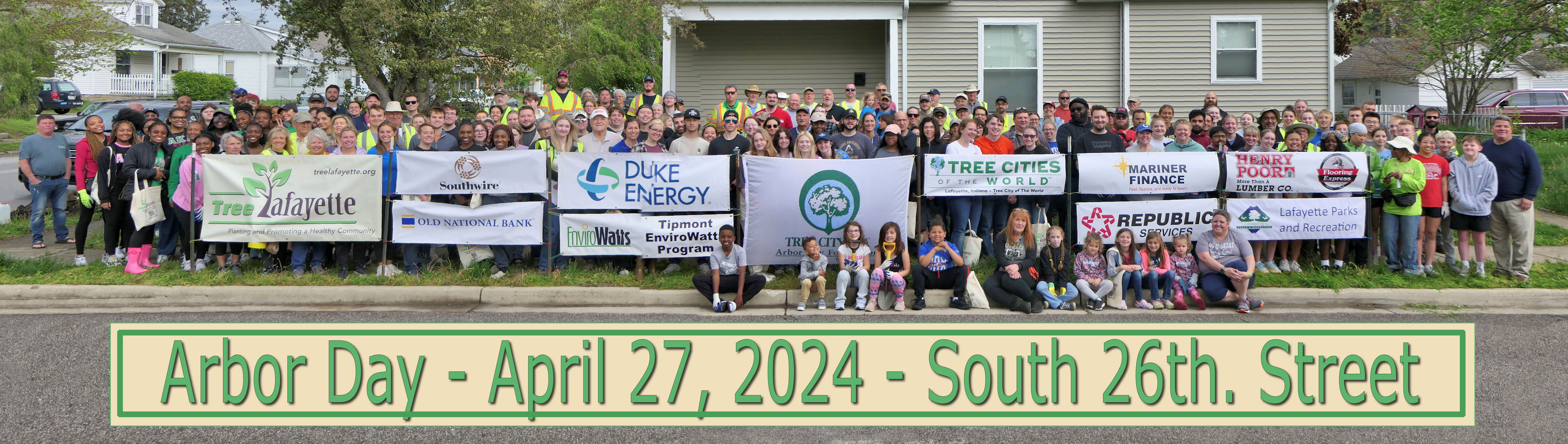 Arbor Day 2024 group photo