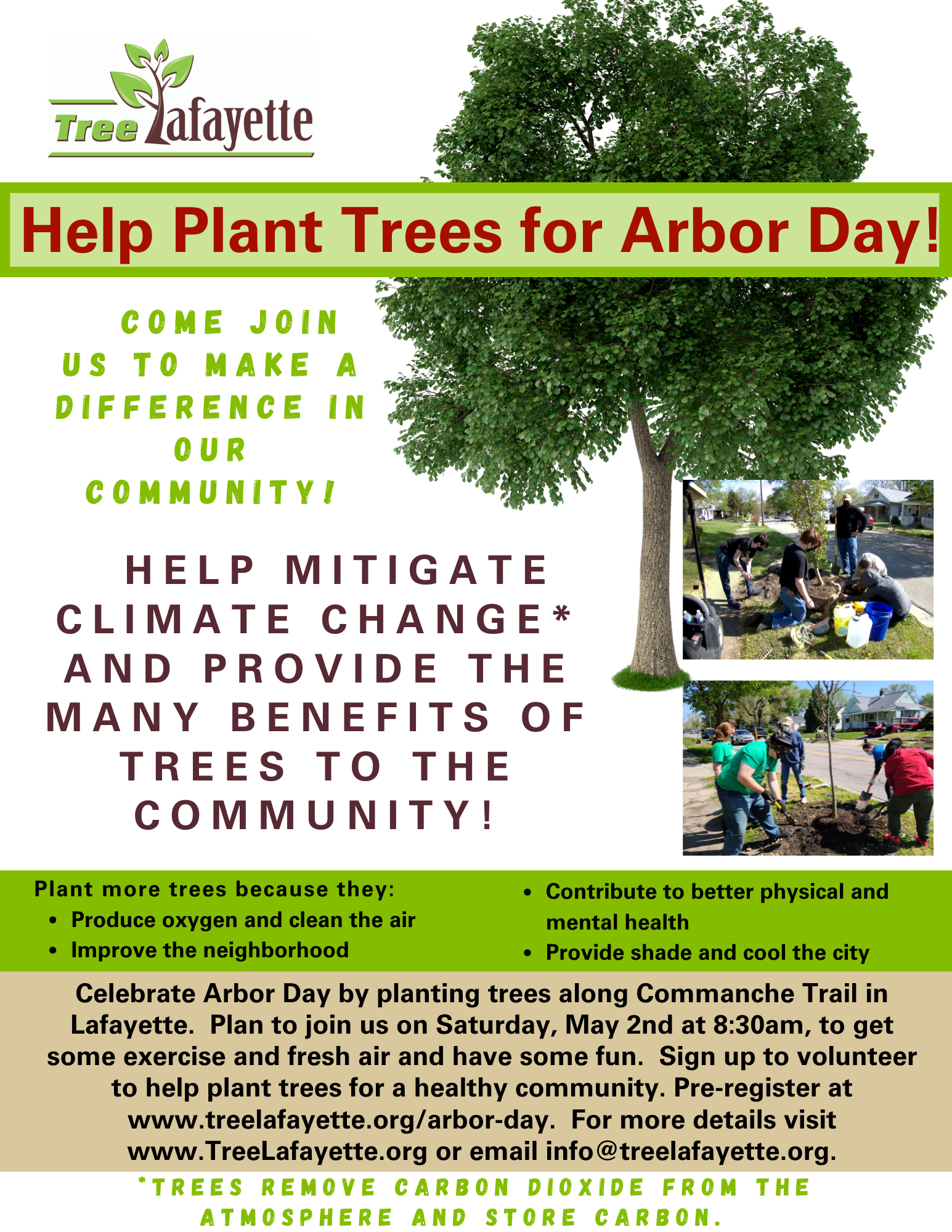 Arbor Day 2026 flyer
